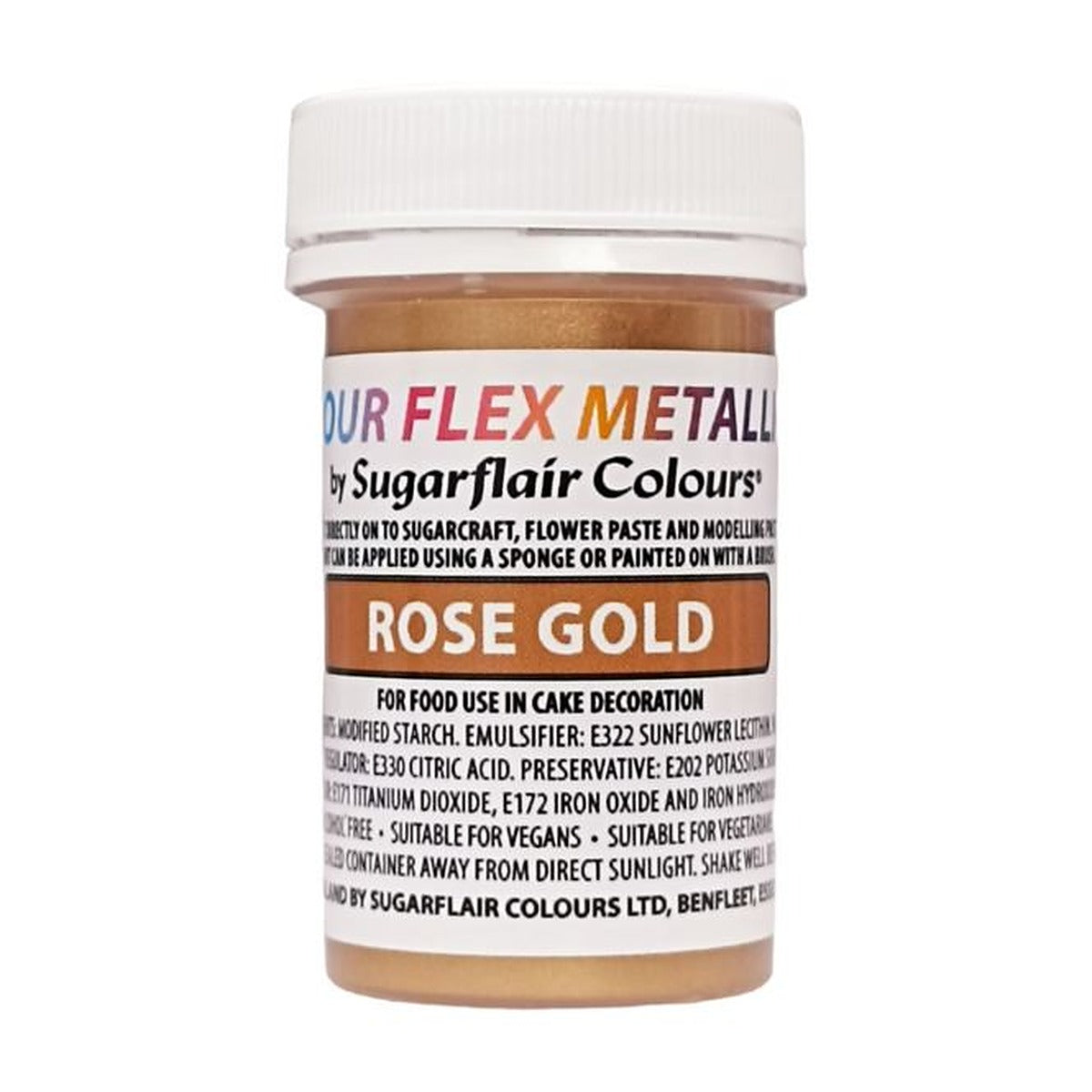 Sugarflair Metallic Food Colour Flex Edible Paint 25ml - All Colours - image 2