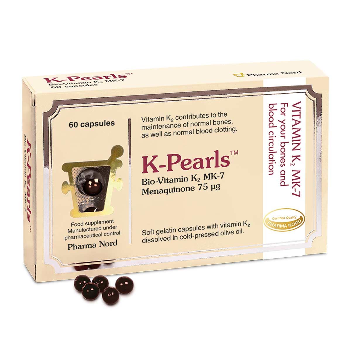 Pharma Nord K-Pearls 75mcg - 60 Capsules