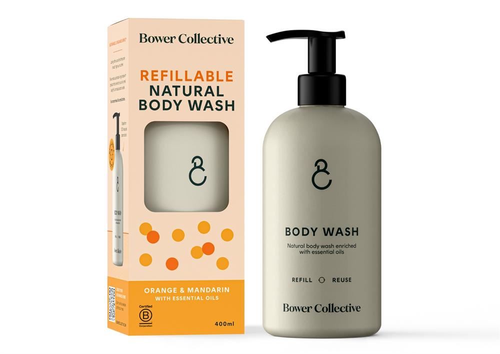 Bower Collective Starter Pack - Body Wash - Orange & Mandarin 400ml