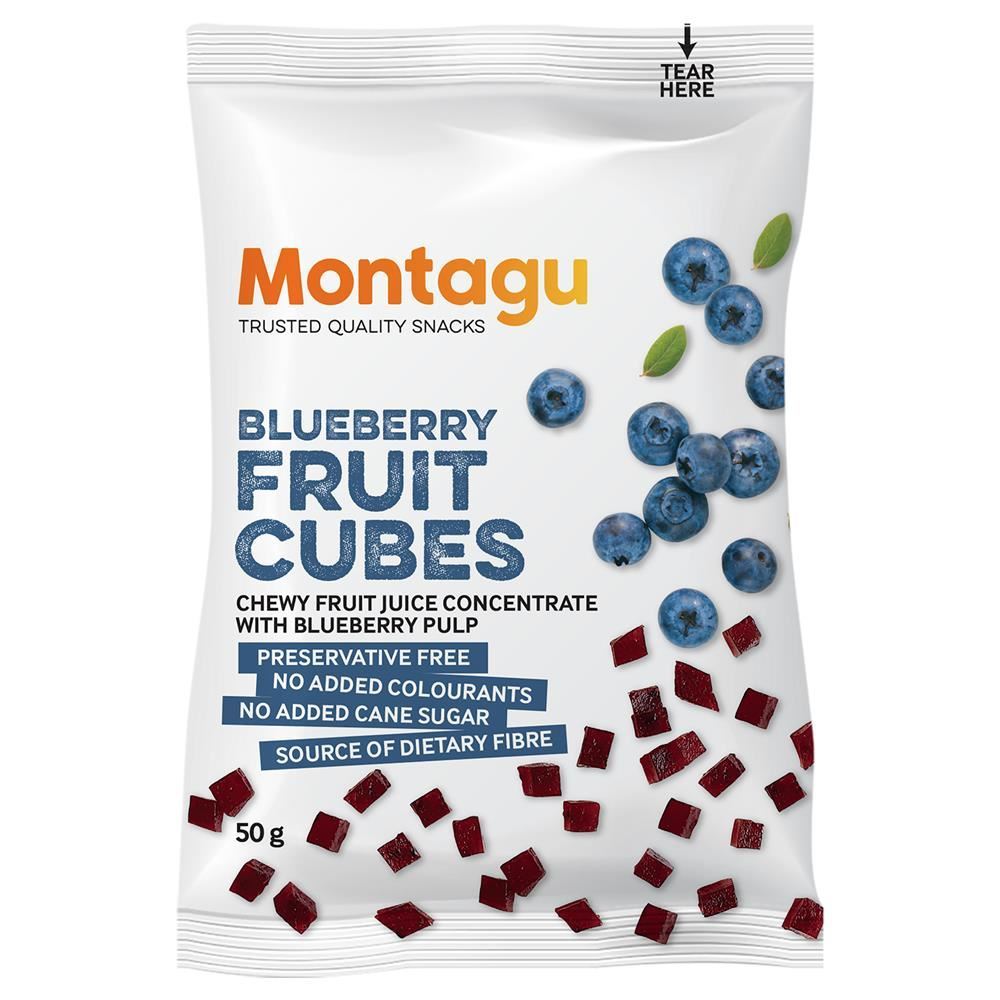 Montagu Blueberry Fruit Cubes 40g - 10 Pack