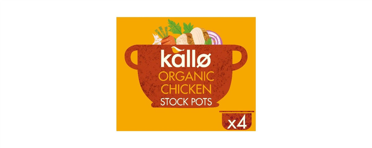Kallo Organic Chicken Stock Pot 4x24g