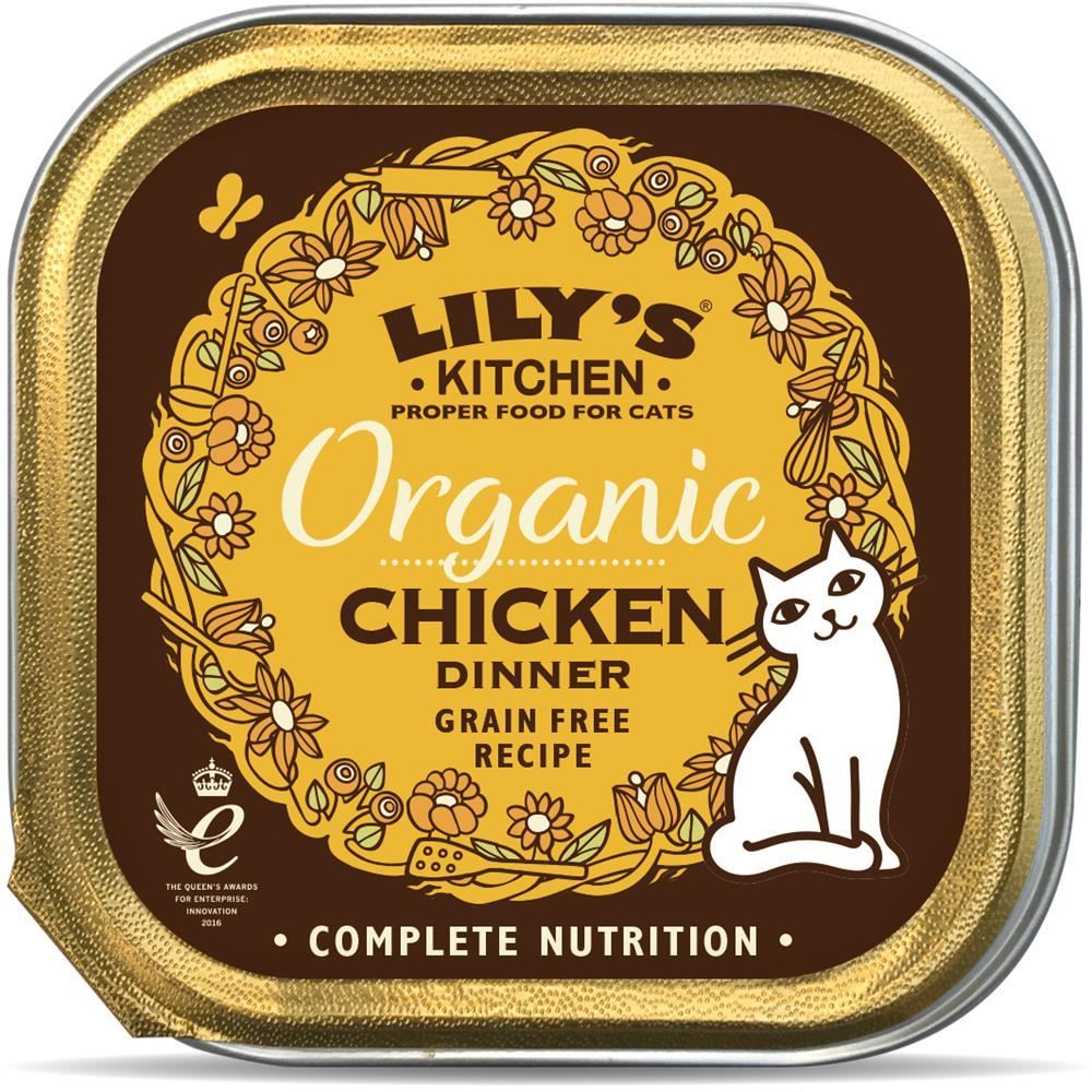 Lilys Kitchen Lily's Kitchen Organic Chicken Dinner for Cats 85g - 19 Pack