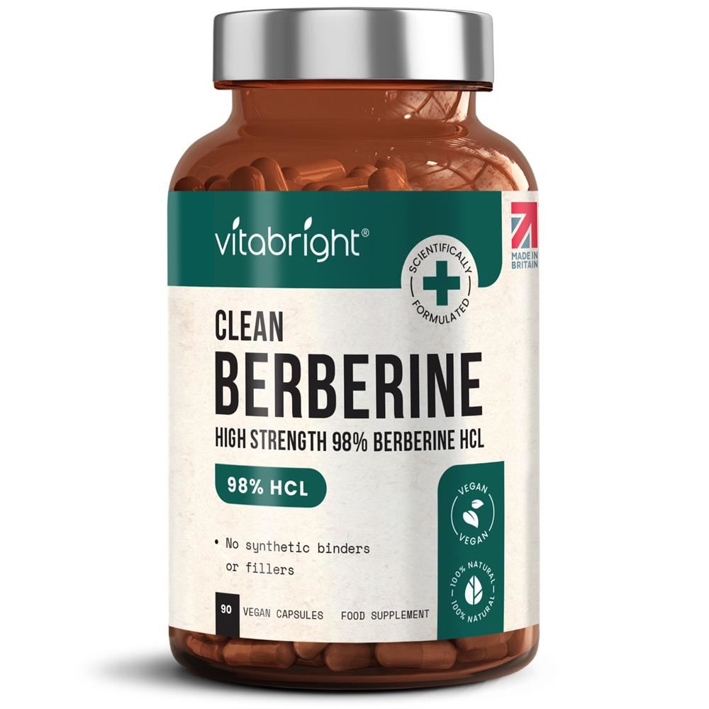 Vitabright High Strength 98% Berberine HCL Capsules 90 Capsules