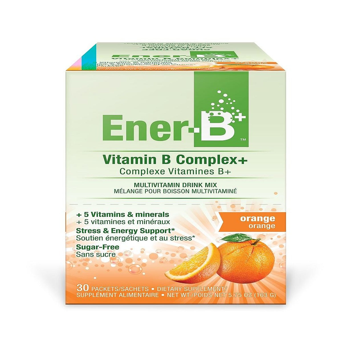 Ener-C Ener-B Vitamin B Complex+ Orange 30 Sachets