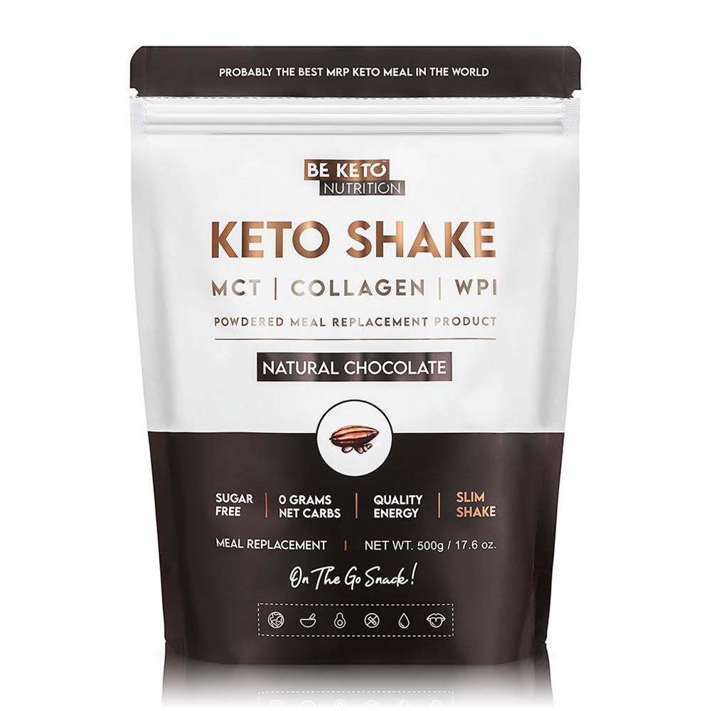 BeKeto Diet Keto Shake Natural Chocolate 500g