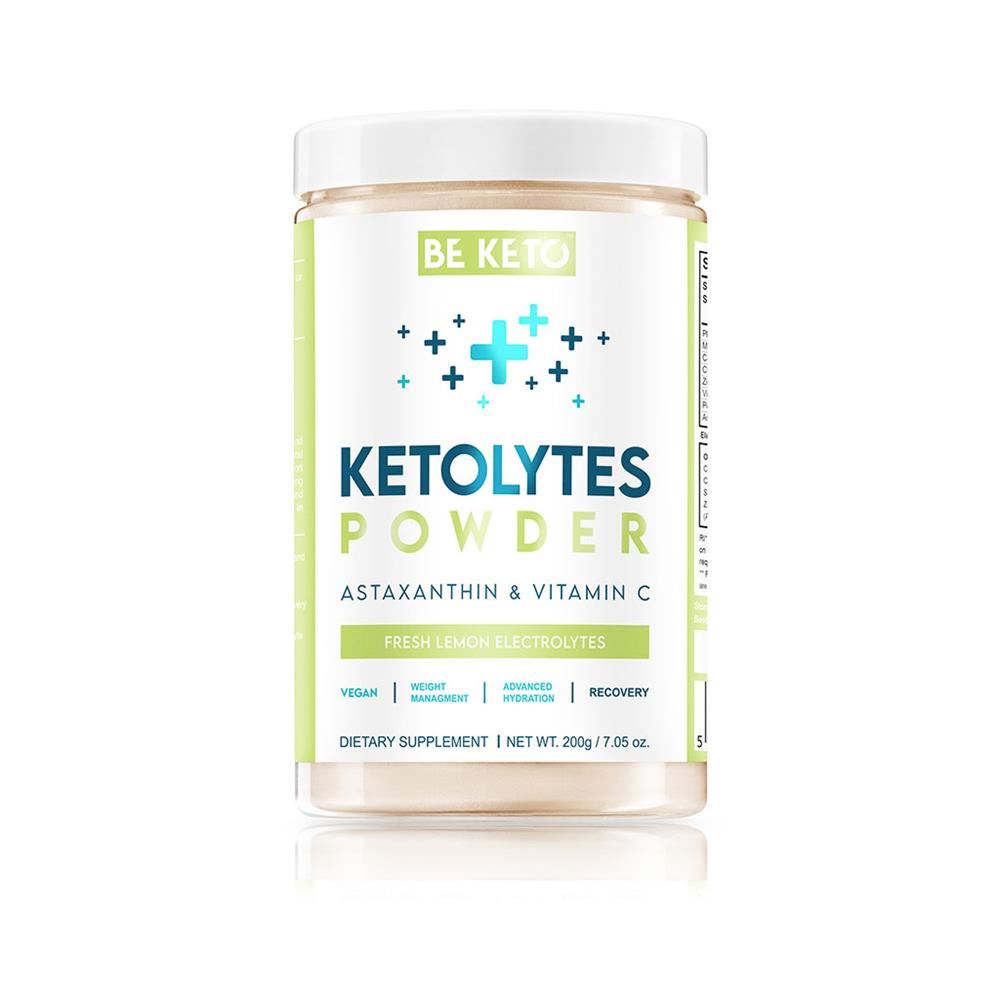BeKeto Keto Electrolytes Powder Fresh Lemon 200g