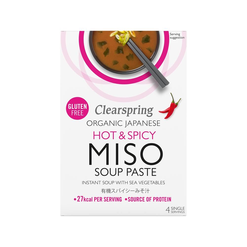 Clearspring Organic Japanese Hot & Spicy Instant Miso Soup 60g