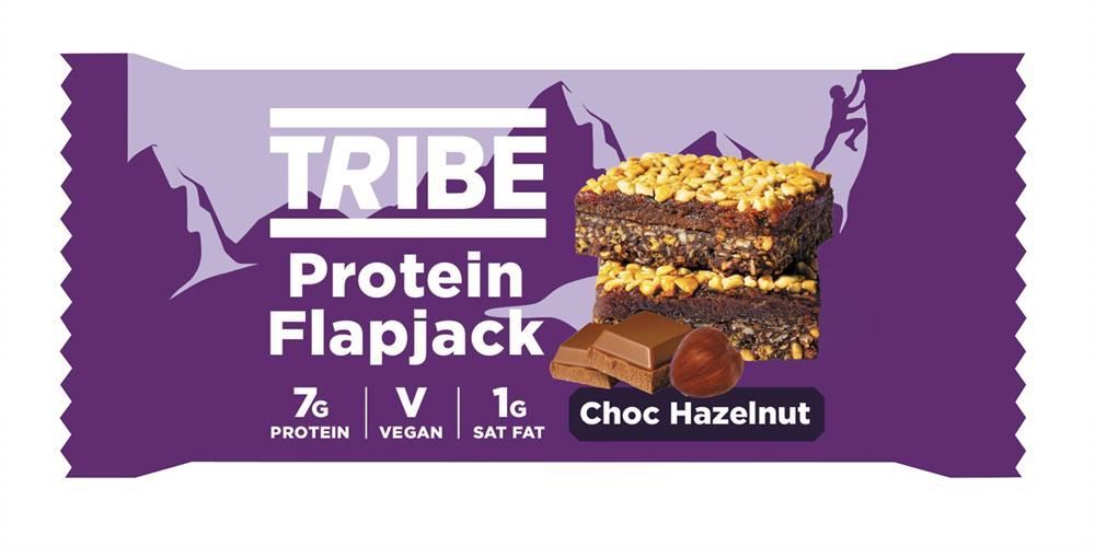 Tribe Gluten Free Protein Flapjack in Choc Hazelnut Flavour 50g - 12 Pack