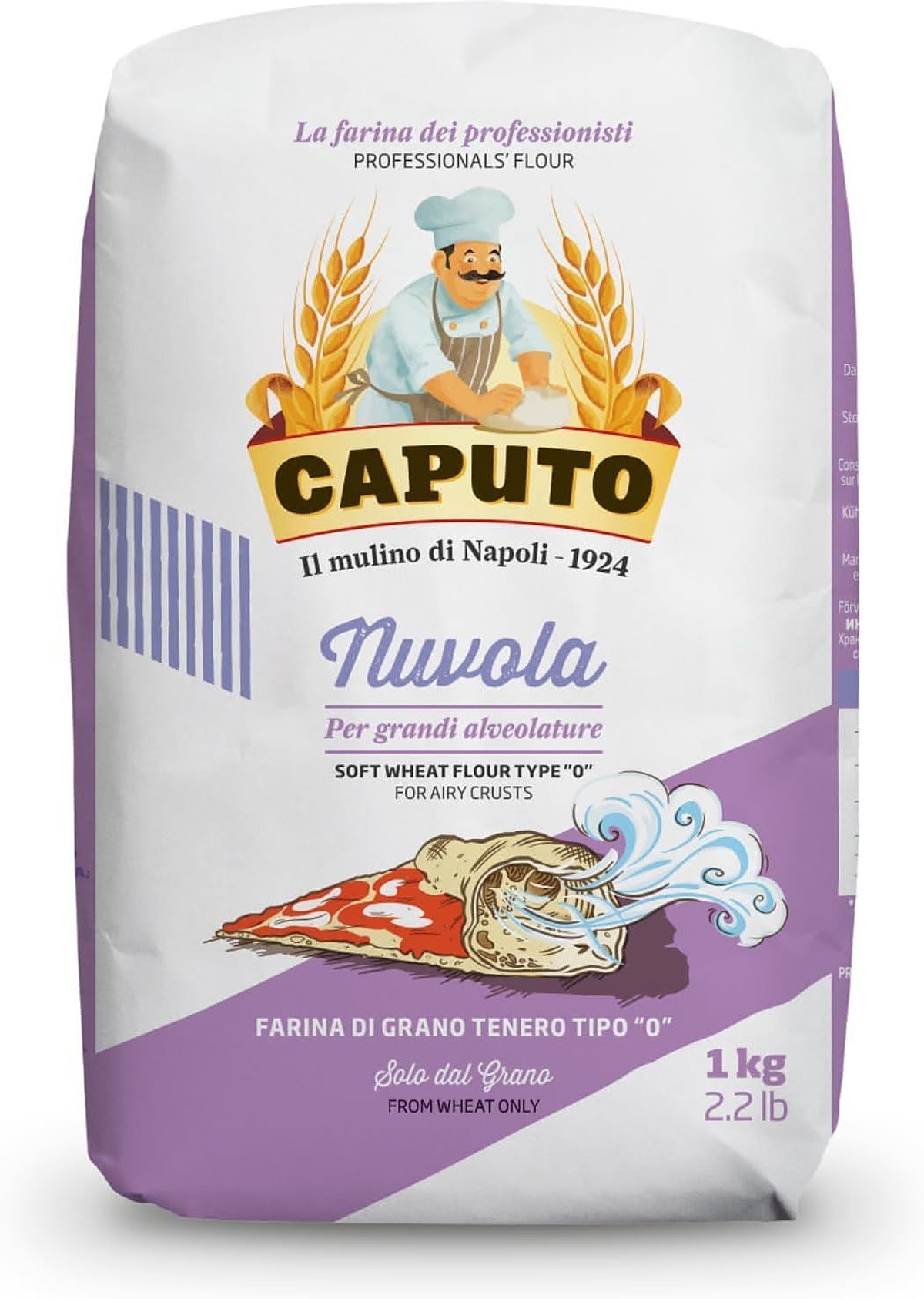 Caputo Farina Nuvola Type 0 Flour 1kg - Pack of 6 - image 2
