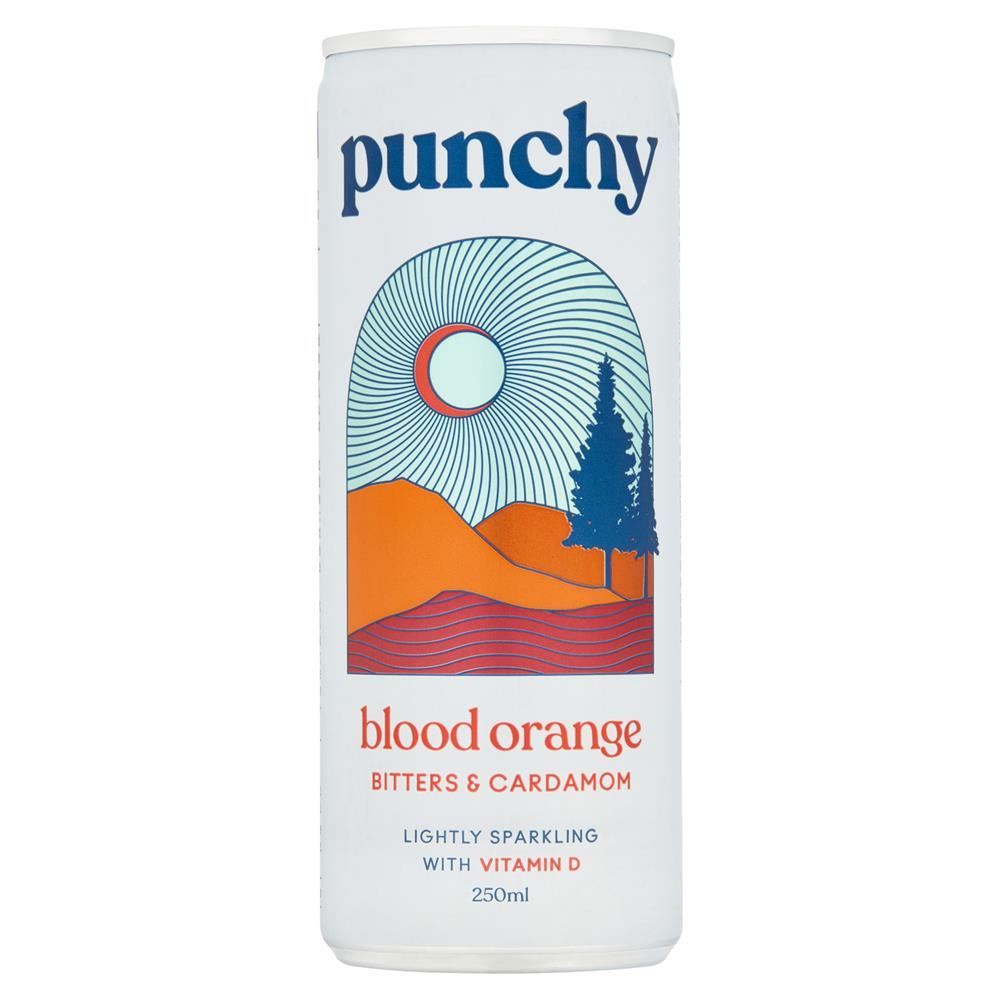 Punchy Drinks Punchy - Blood Orange Bitters & Cardamom Drink 250ml - 12 Pack
