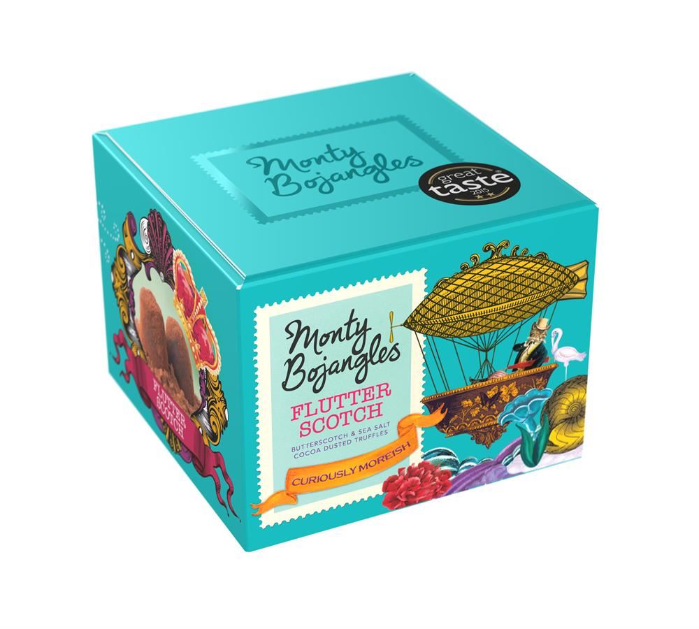 Monty Bojangles Flutter Scotch Cocoa Dusted Truffles 150g