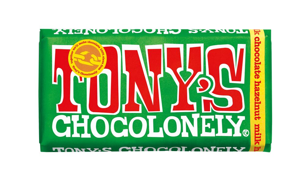 Tonys Chocolonely Milk Chocolate Hazelnut Chocolate Bar 180g