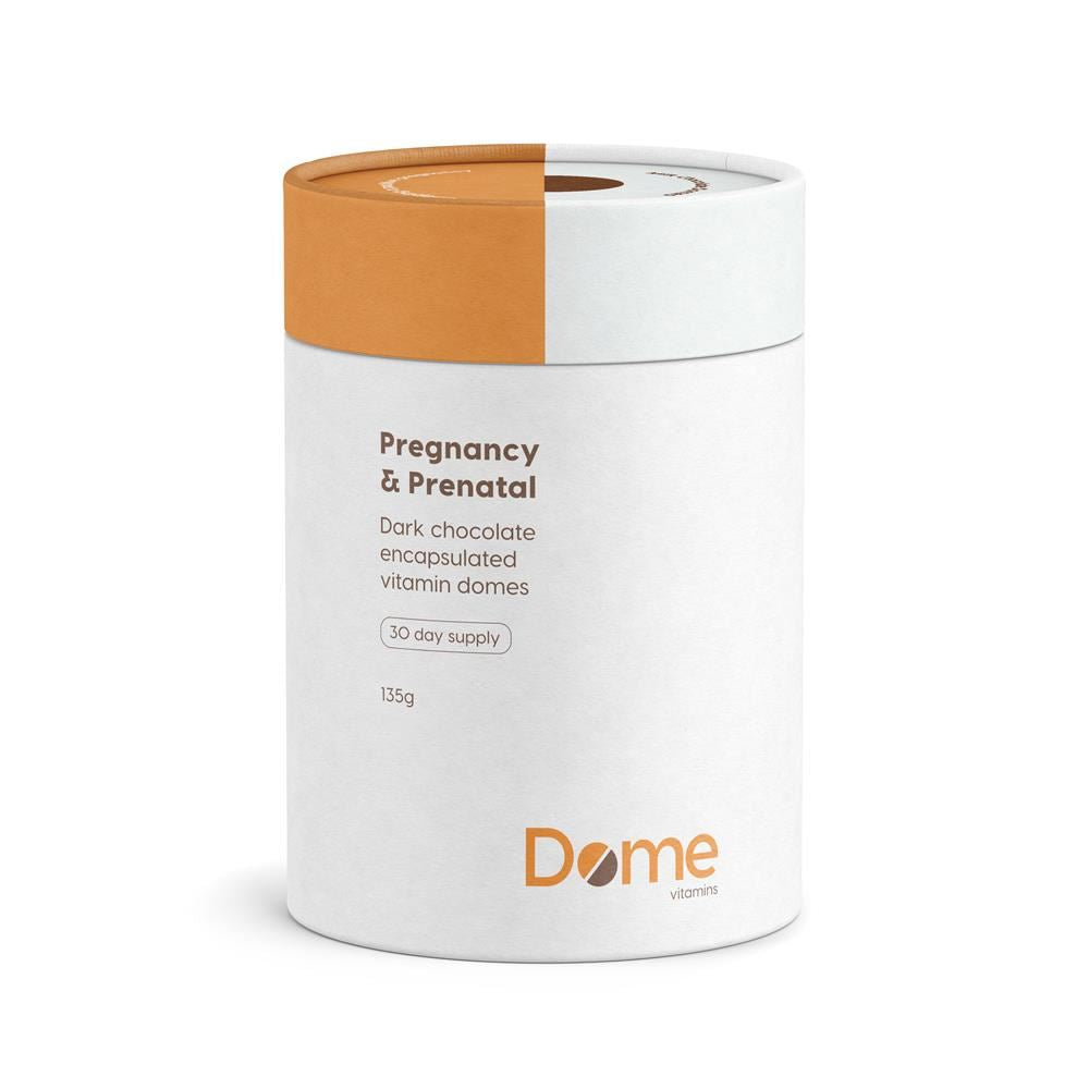 Dome Vitamins Pregnancy and Prenatal 30 Dark Chocolate Encapsulated Domes