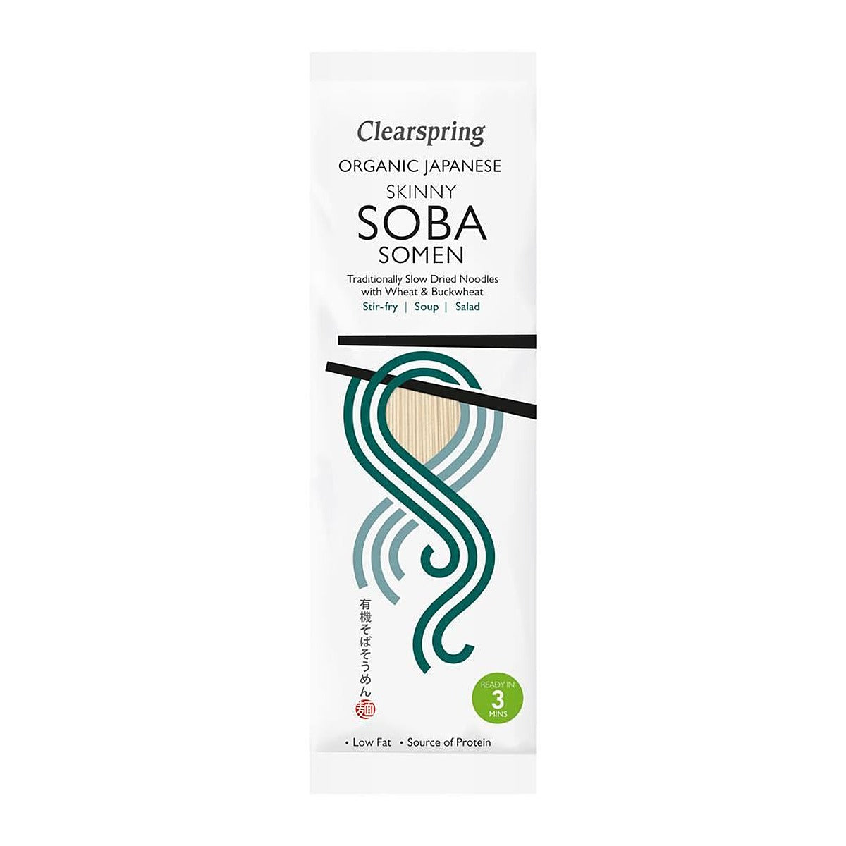 Clearspring Organic Japanese Skinny Soba Somen Noodles 200g