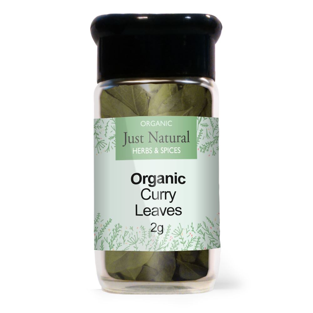 Just Natural Herbs Organic Curry Leaves (Glass Jar) 3g