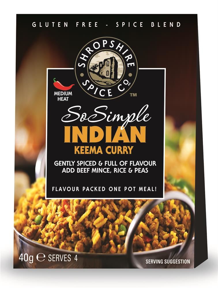 Shropshire Spice So Simple Gluten Free Indian Keema Curry 40g