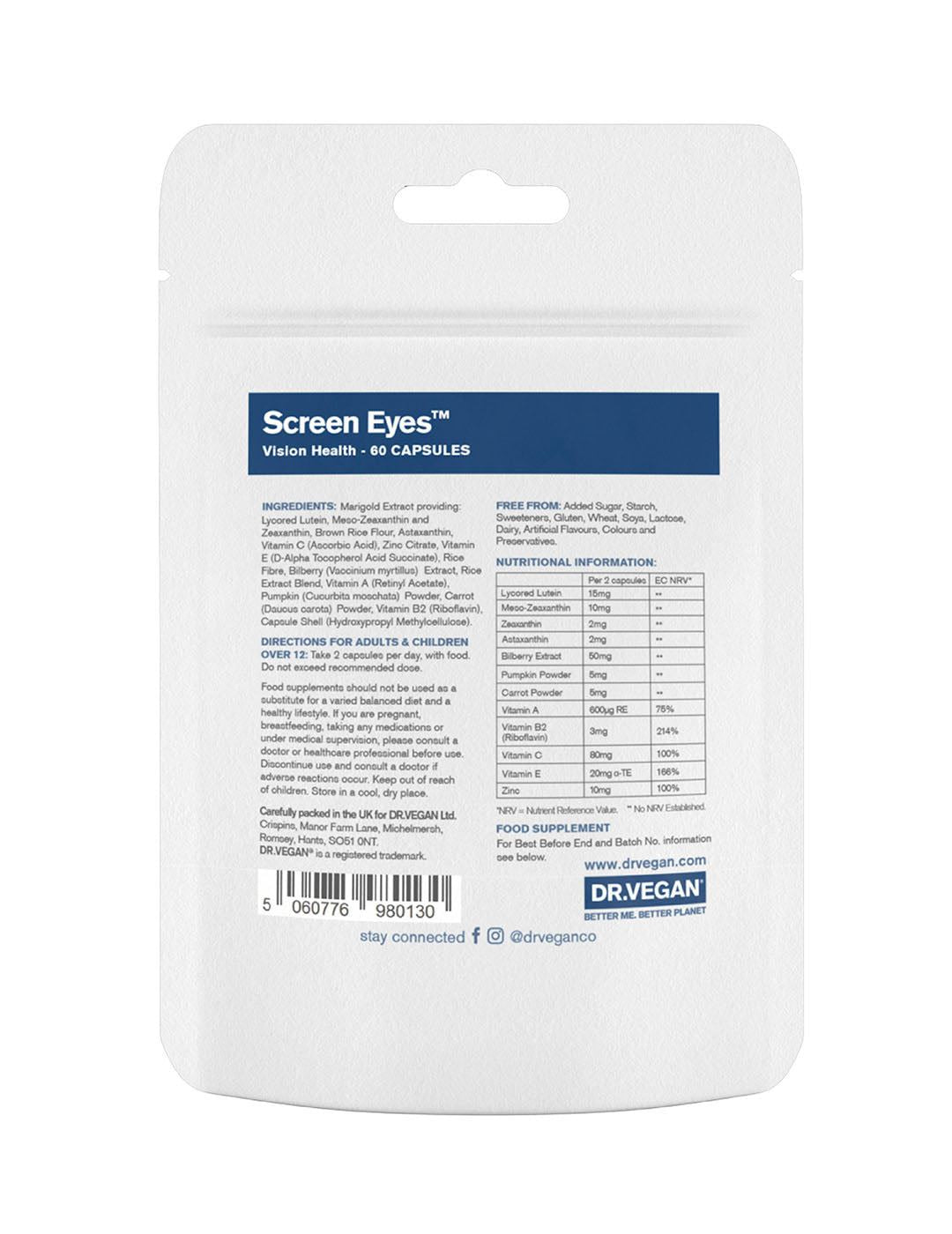 Dr. Vegan Screen Eyes - 60 Capsules