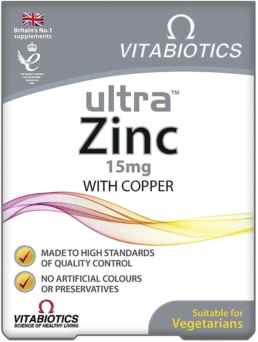 Vitabiotics Ultra Zinc 15mg with Copper - 60 Tablets