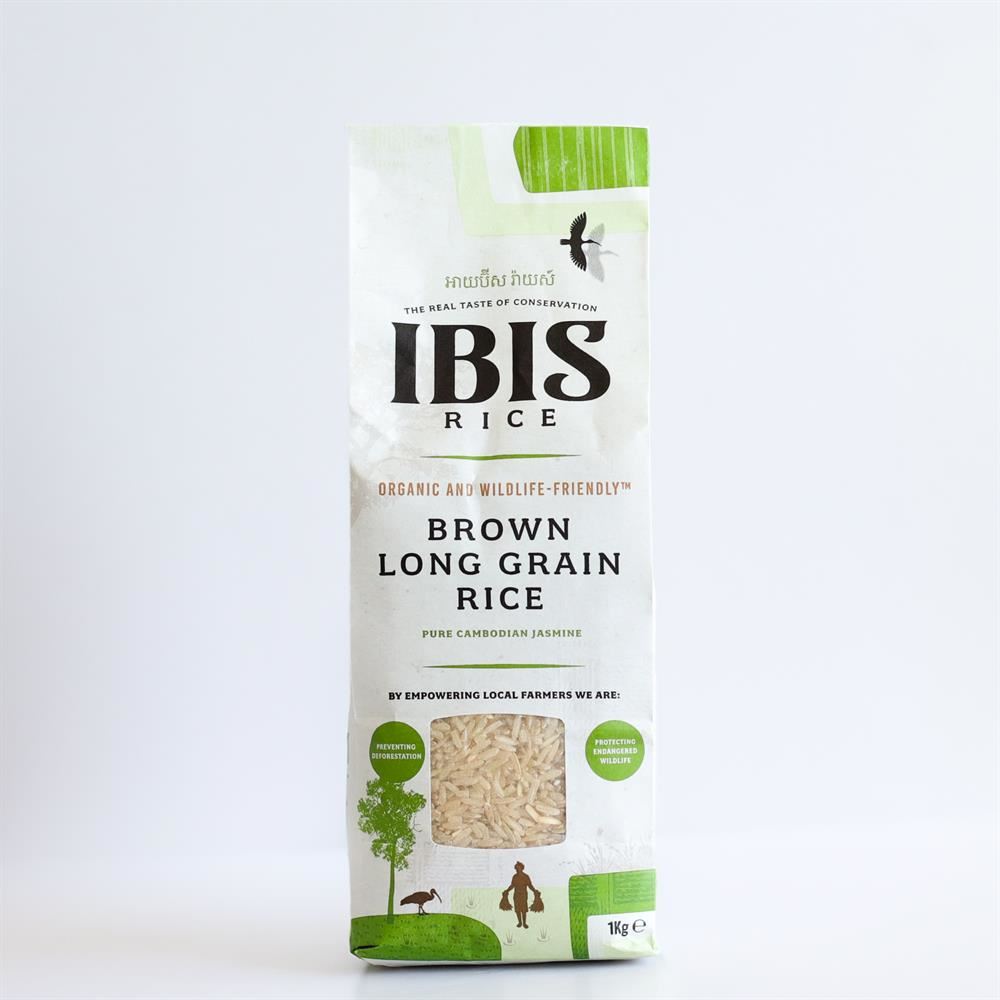 Ibis Rice Organic Brown Long Grain Rice Jasmine 1kg
