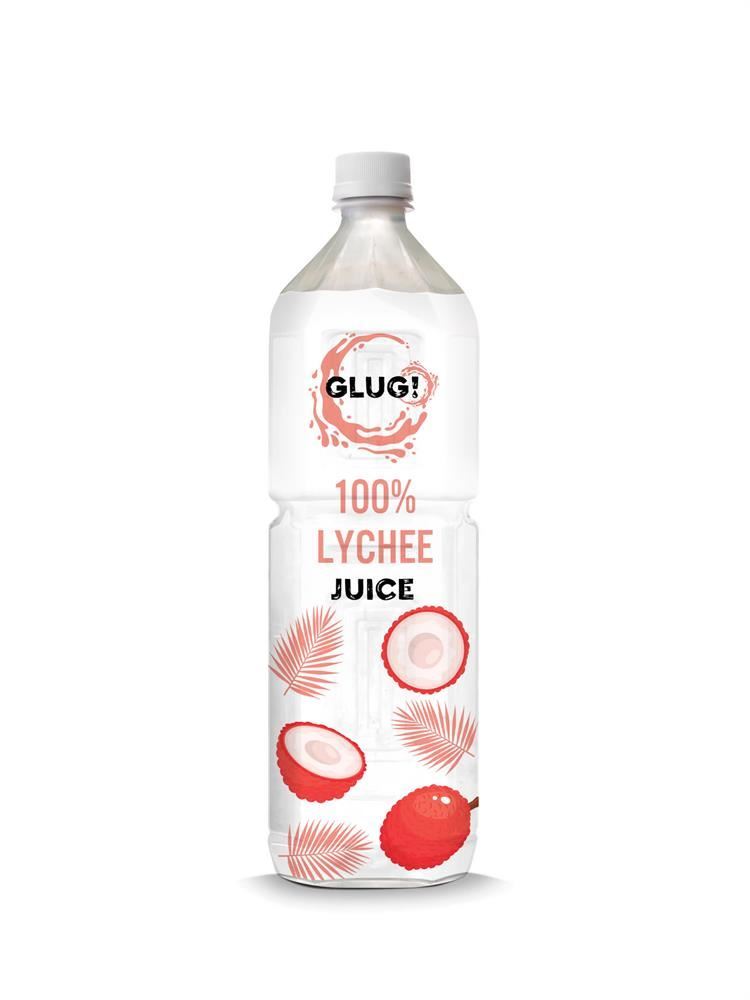 Glug 100% Lychee Juice 1L - 6 Pack