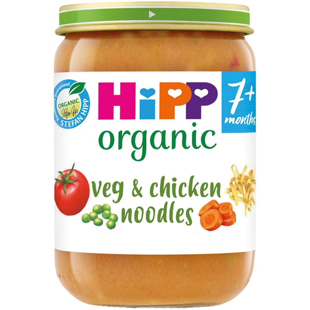 Hipp Organic Vegetables with Noodles & Chicken 190g - 6 Pack