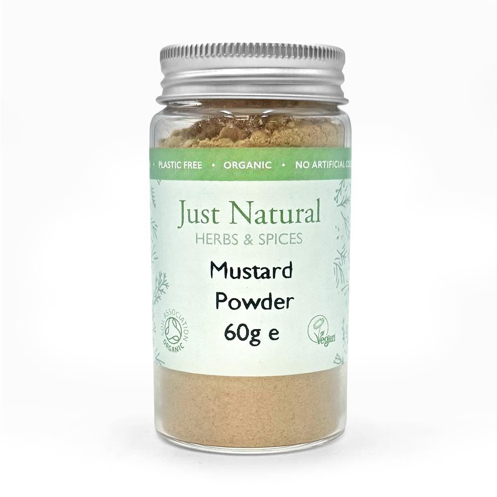 Just Natural Herbs Organic Mustard Powder (Glass Jar) 60g