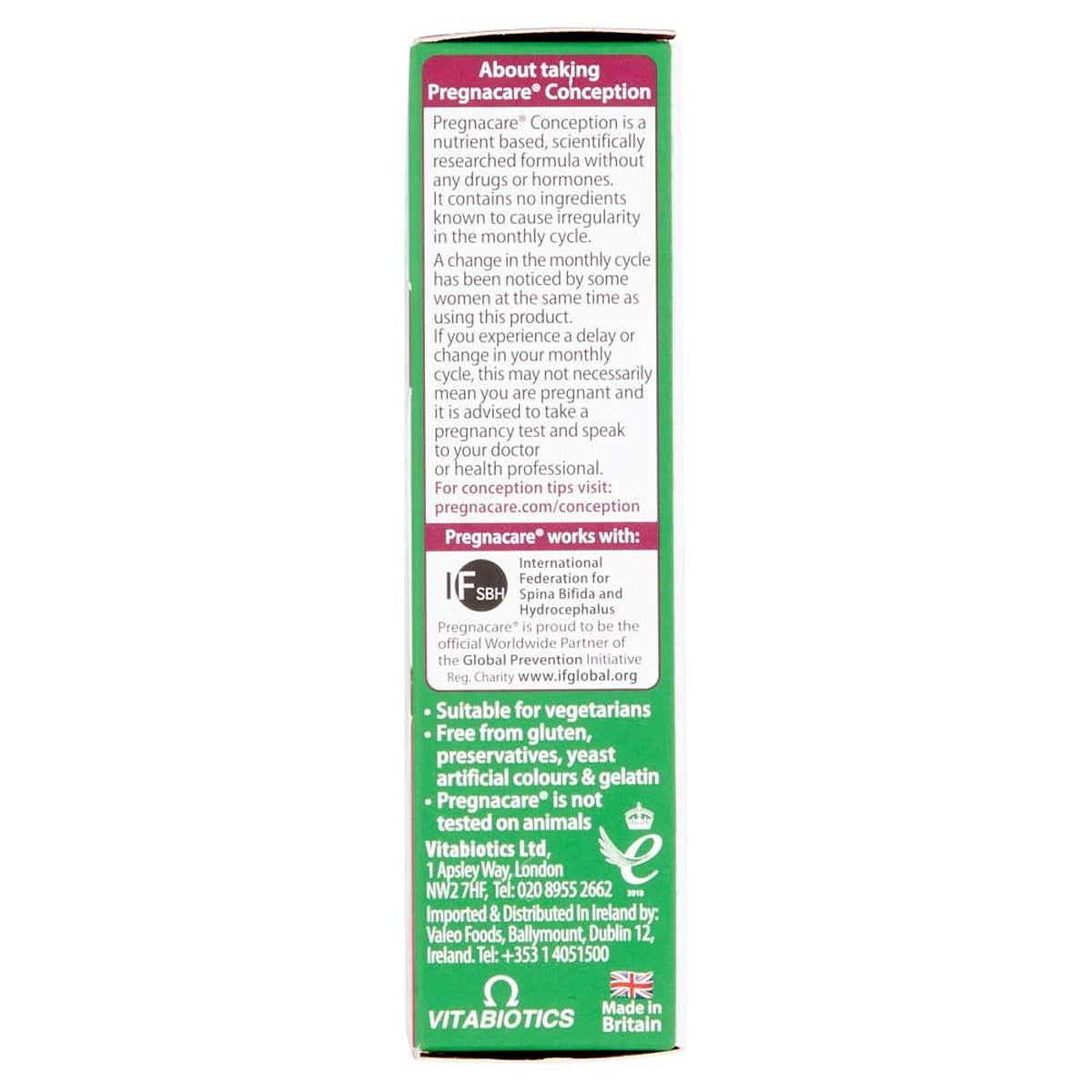 Vitabiotics Pregnacare Conception - 30 Tablets - image 4