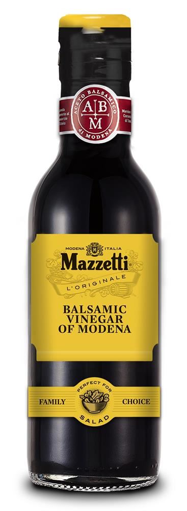 Mazzetti Yellow Label Balsamic Vinegar 250ml - 8 Pack