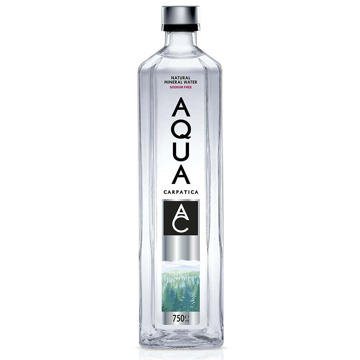 AQUA Carpatica Still Natural Mineral Water 750ml GLASS