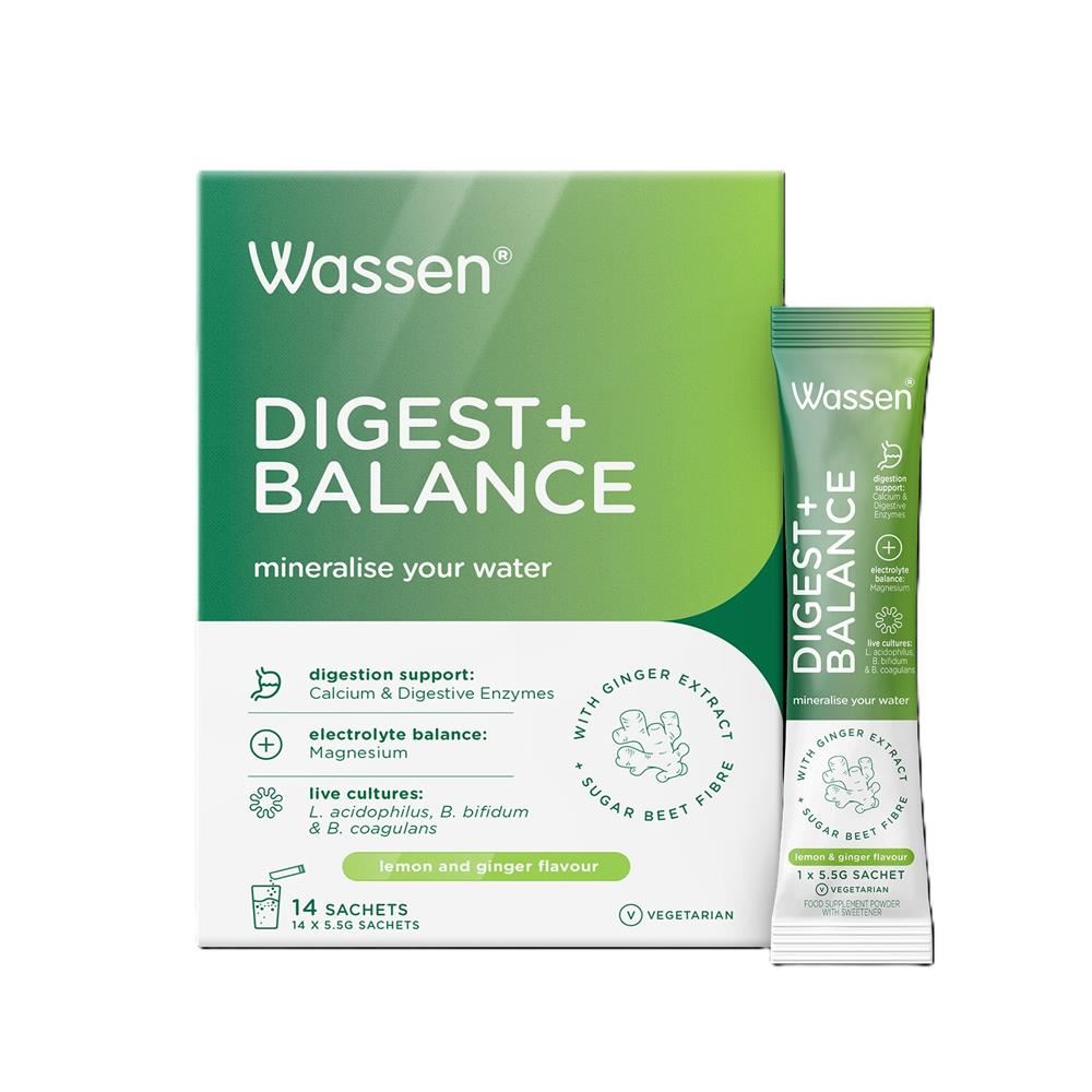 Wassen Digest+Balance is an all in one digestive supplement 14sticks