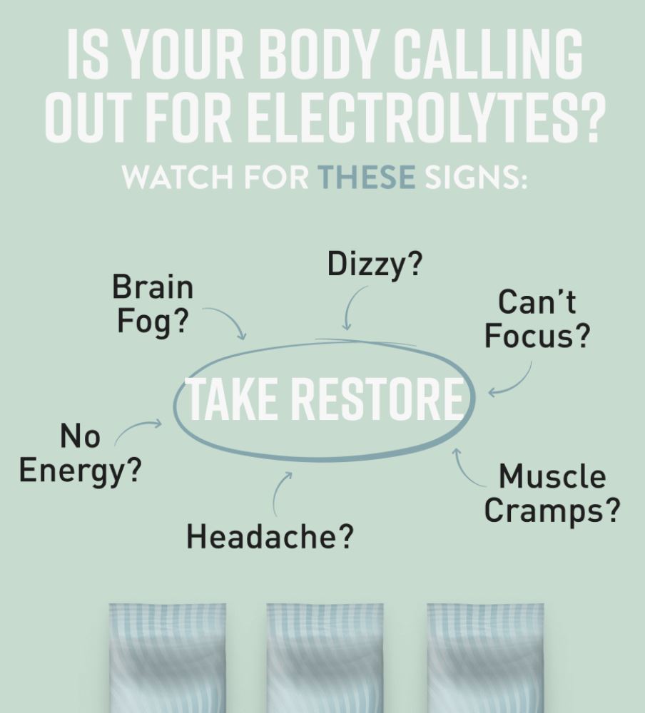 Hunter & Gather Restore Unflavoured Electrolyte Sachets 30 x 3.75g per pack