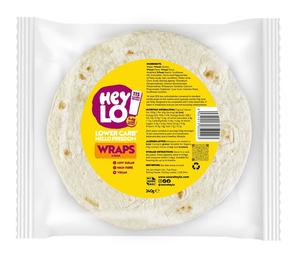 Heylo Low-Carb Wraps Pack of 6 x 40g