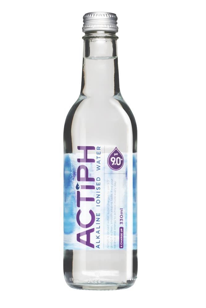 ACTIPH Water Glass Bottle 330ml - 6 Pack