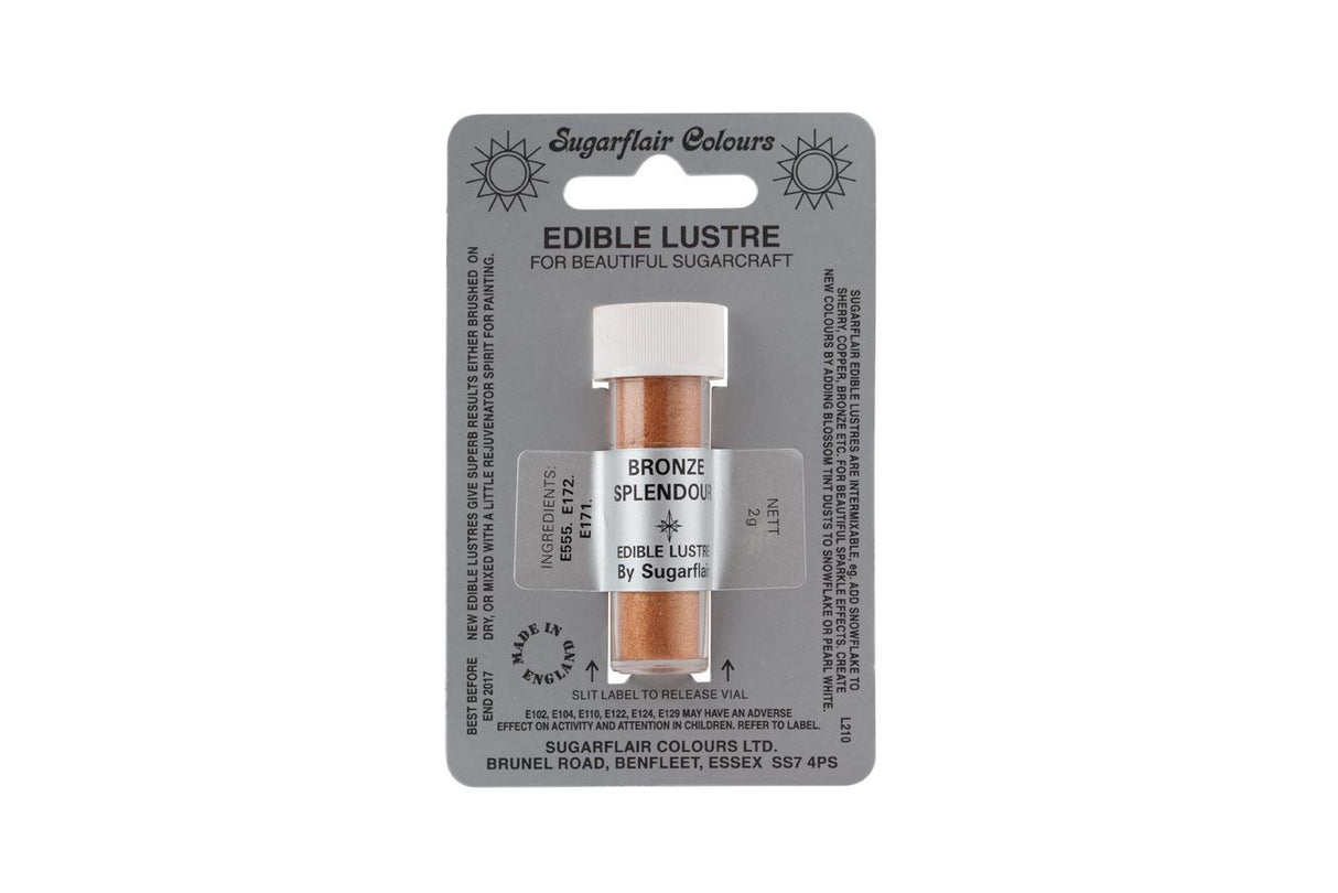 Sugarflair Edible Lustre - 2g All Shades