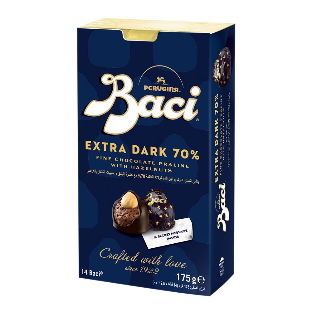 Baci Bijou Extra Dark 70% Choc Box 175g