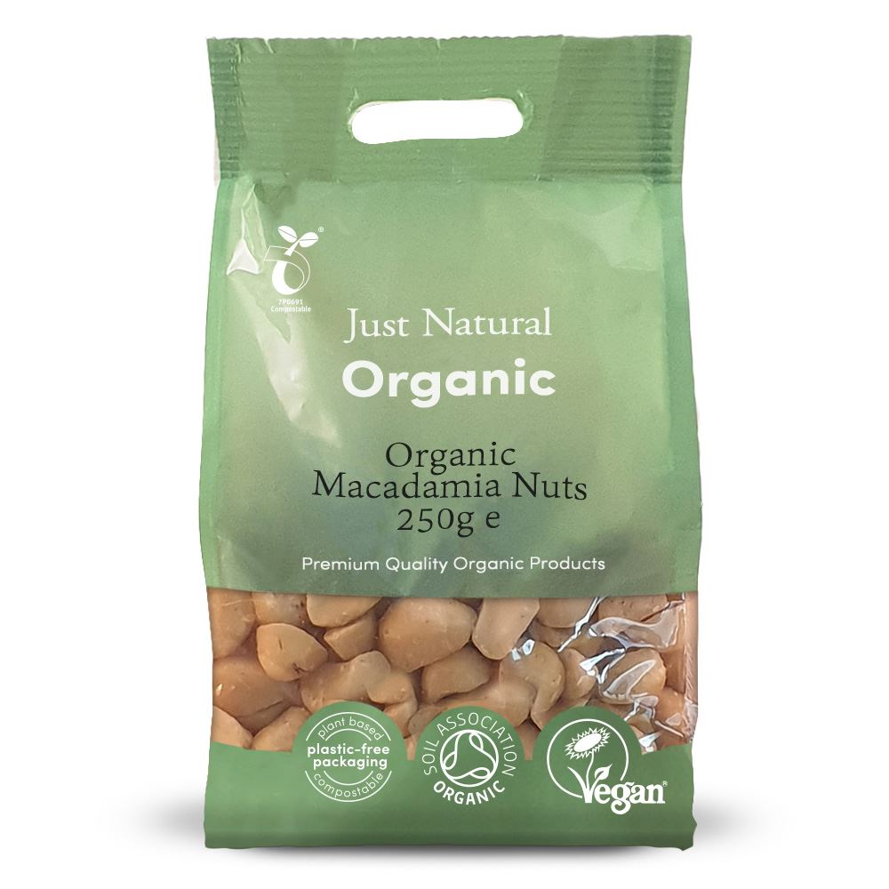 Just Natural Organic Organic Macadamia Nuts 250g
