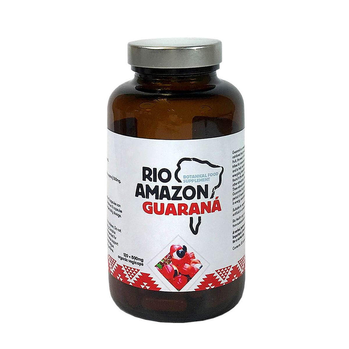 Rio Amazon Organic GoGo Guarana 500mg 120 Vegicaps