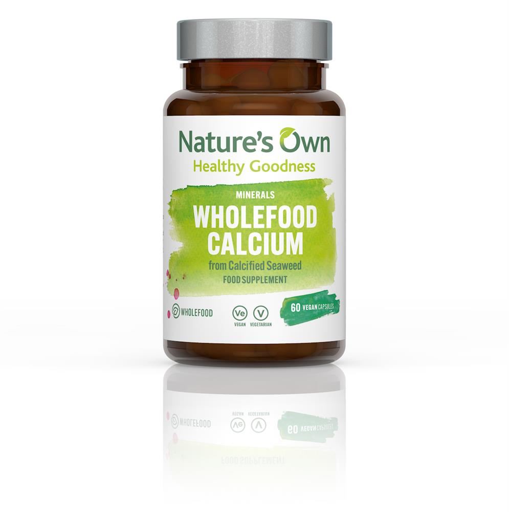Natures Own Wholefood Calcium from Seaweed 200mg 60 Capsules