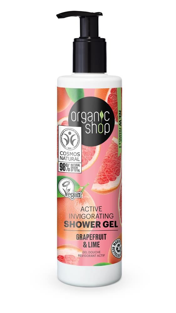 Organic Shop OS Active Invigorating Shower Gel Grapefruit & Lime 280ml