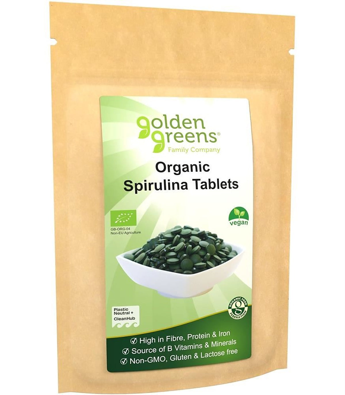 Greens Organic Spirulina 250 Tablets