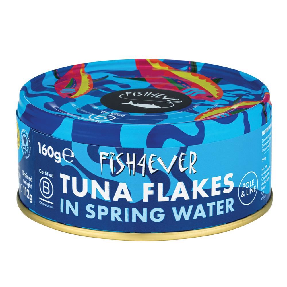 Fish4Ever Azores Skipjack Tuna Flakes in Spring Water 160g