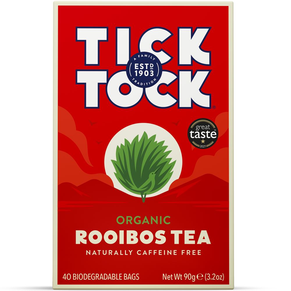 Tick Tock Organic Rooibos 40 tea bags