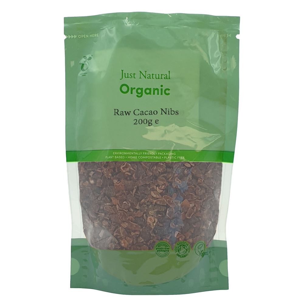 Just Natural Organic Organic Cacao Nibs Raw 200g