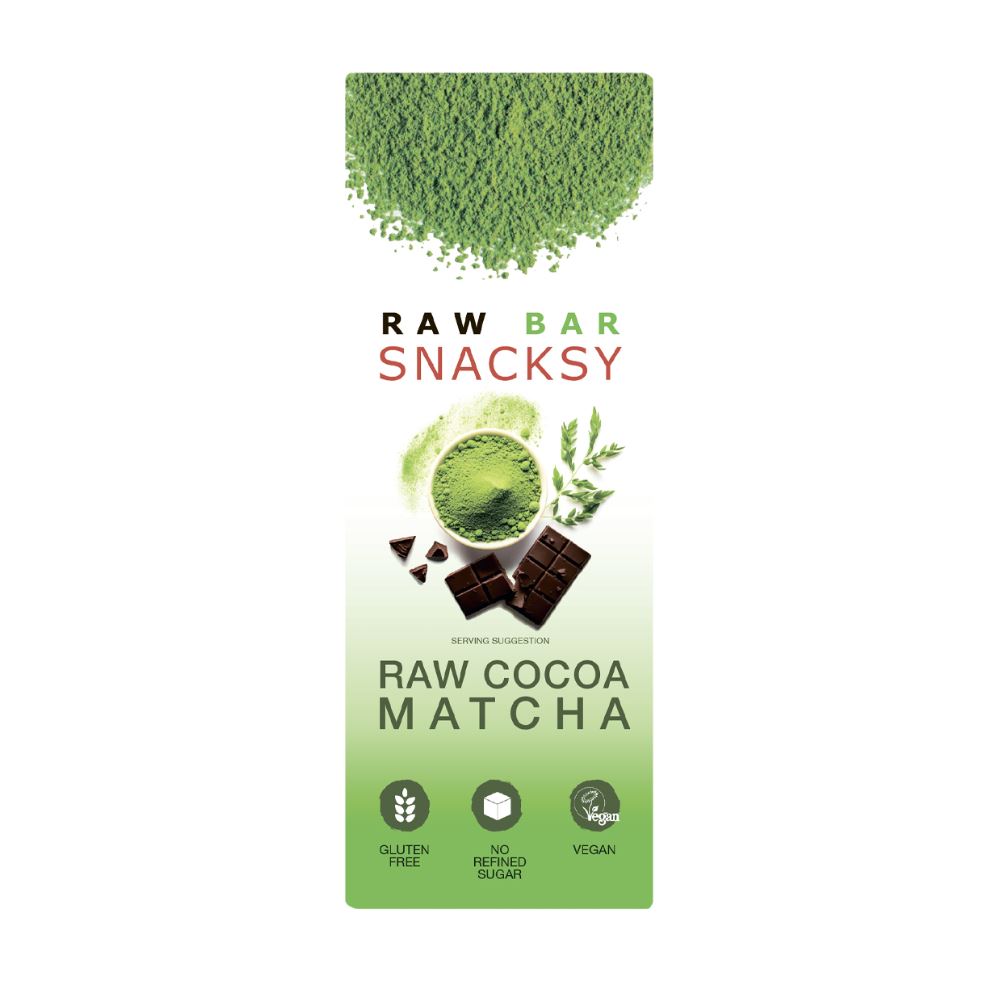 Snacksy Raw Chocolate alternative Matcha 40g