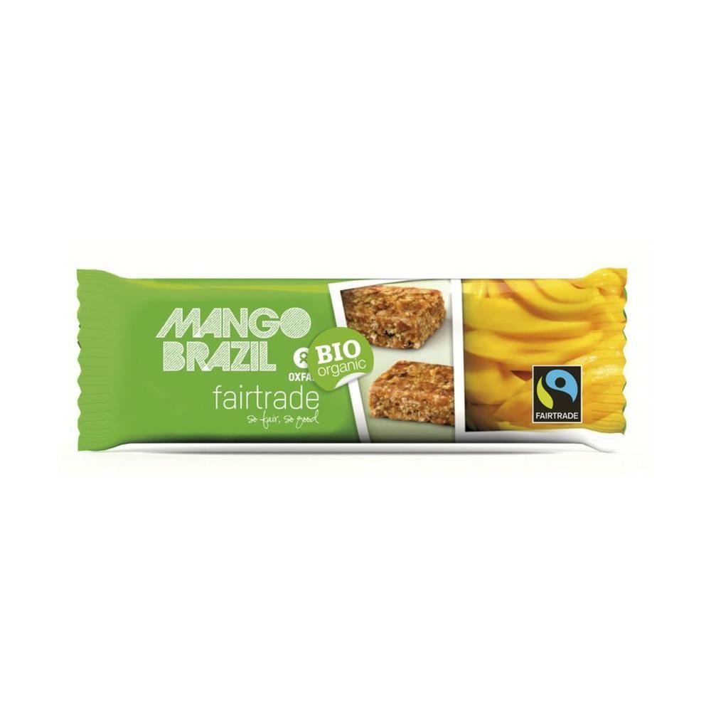 Oxfam Fair Trade ORGANIC Mango-Brazil Nut Bar 40g - 28 Pack