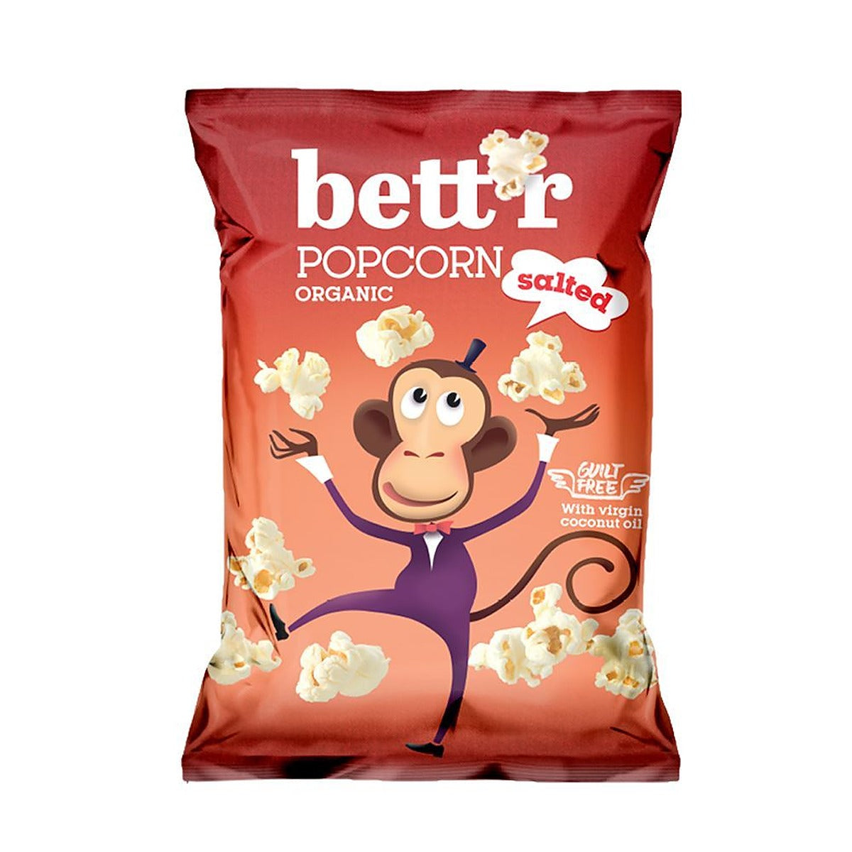 Bettr Popcorn with Sea Salt 60g - 6 Pack