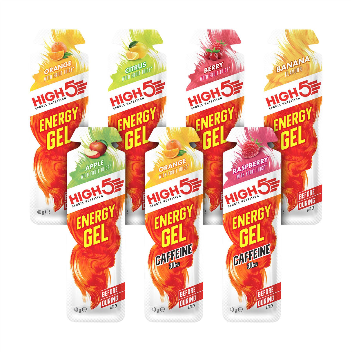 High 5 Energy Gel All Flavours - Pack of 20