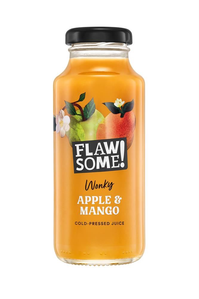 Flawsome! Apple & Mango Cold-Pressed Juice Glass 250ml