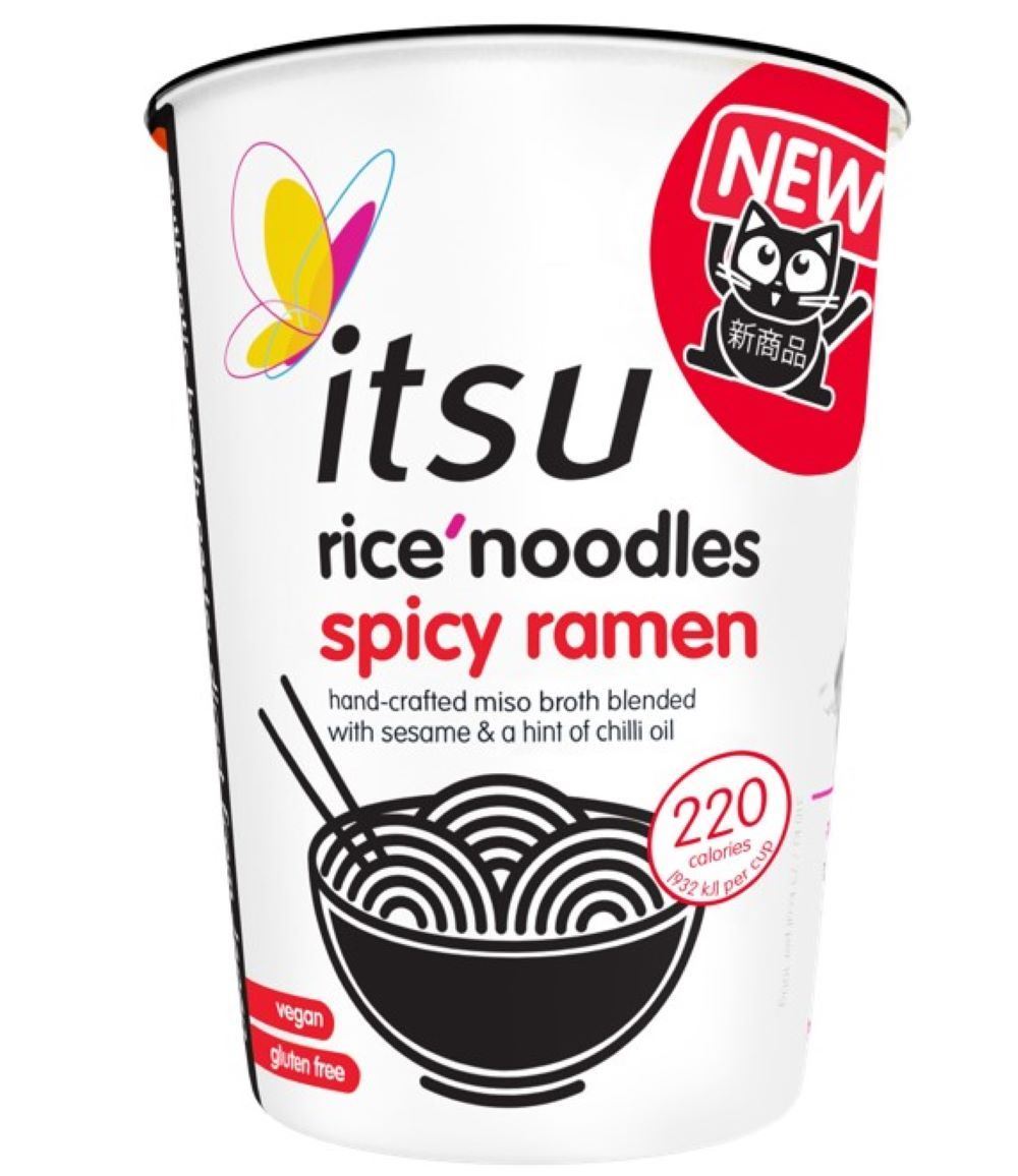 Itsu Spicy Ramen Noodle Cup 64g - 6 Pack