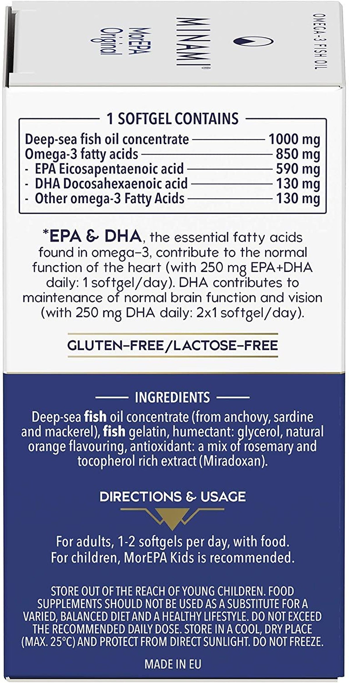 Minami MorEPA Original Omega-3 Fish Oil - 30 Softgels - image 4